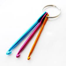 Crochet Hooks on a Keychain